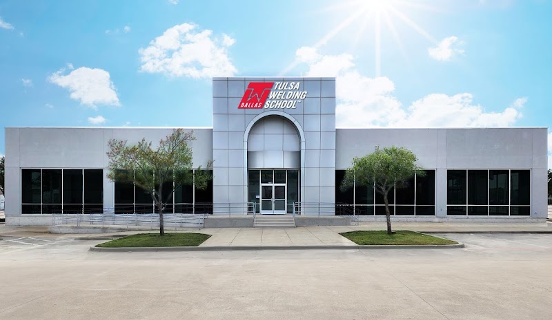 Welding students working on projects